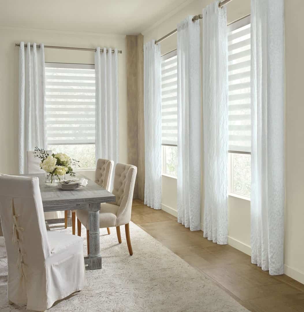 Hunter Douglas Design Studio™ Drapery and Side Panels, blackout curtains, drapes near Alpharetta, Georgia (GA).