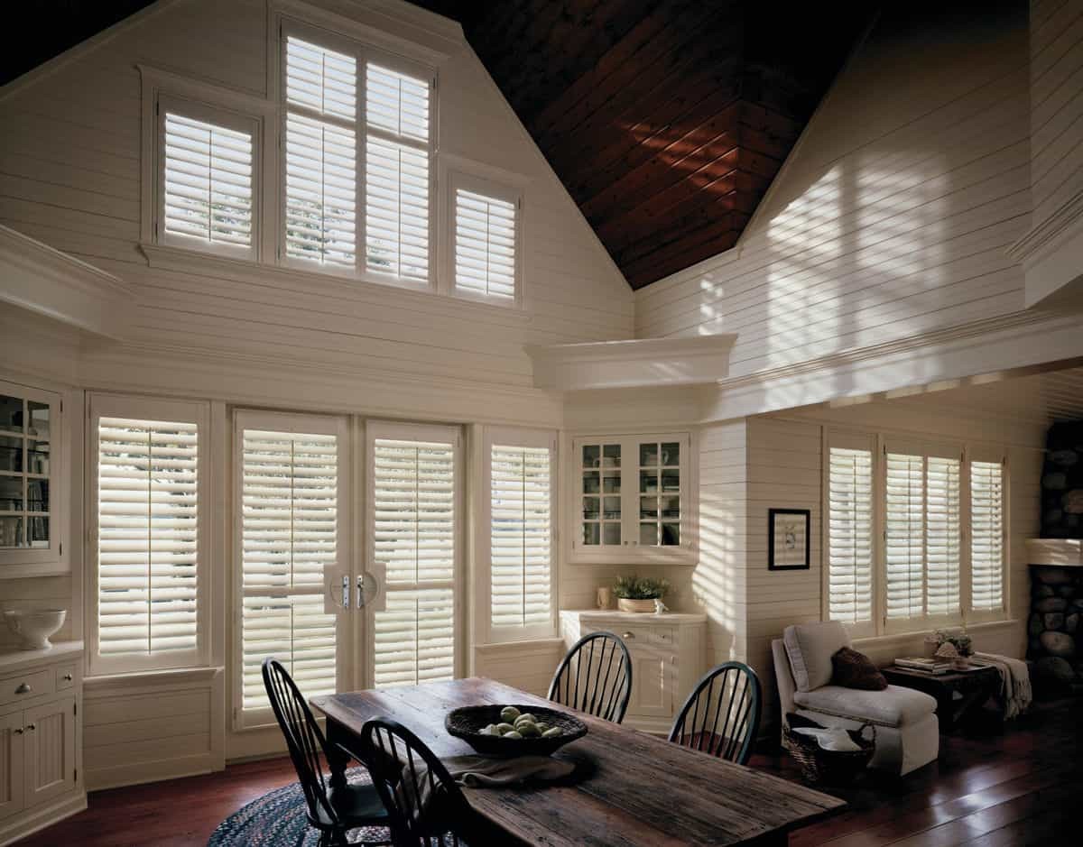 Hunter Douglas Heritance® Hardwood Shutters, wood window shutters, wooden shutters, wood blinds near Alpharetta, Georgia (GA)
