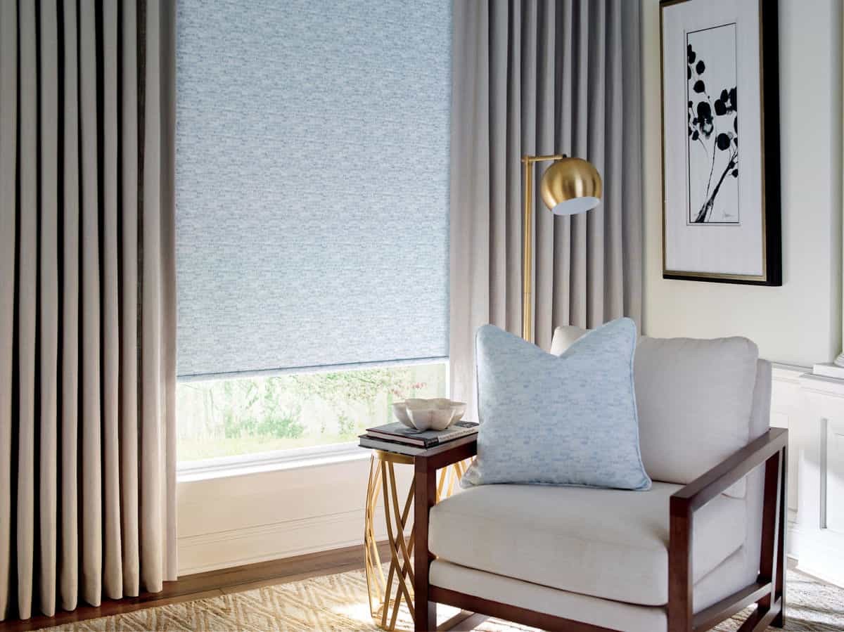 Hunter Douglas Design Studio™ Side Panels and Drapery, window treatments, shades, blinds near Alpharetta, Georgia (GA).