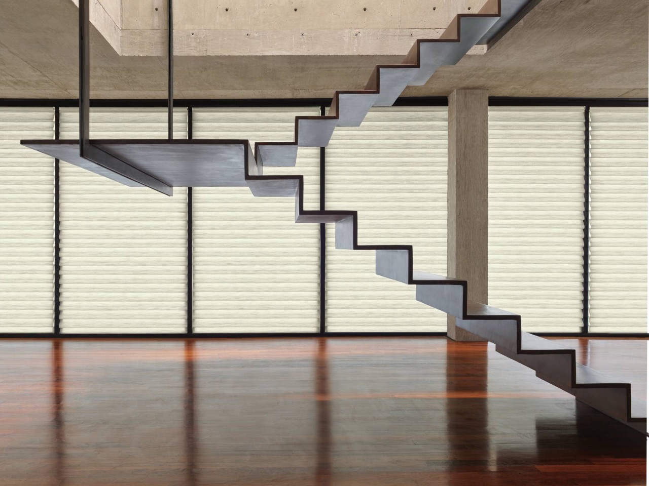 Hunter Douglas Vignette® Roman Shades with PowerView® Automation near Alpharetta, Georgia (GA) 