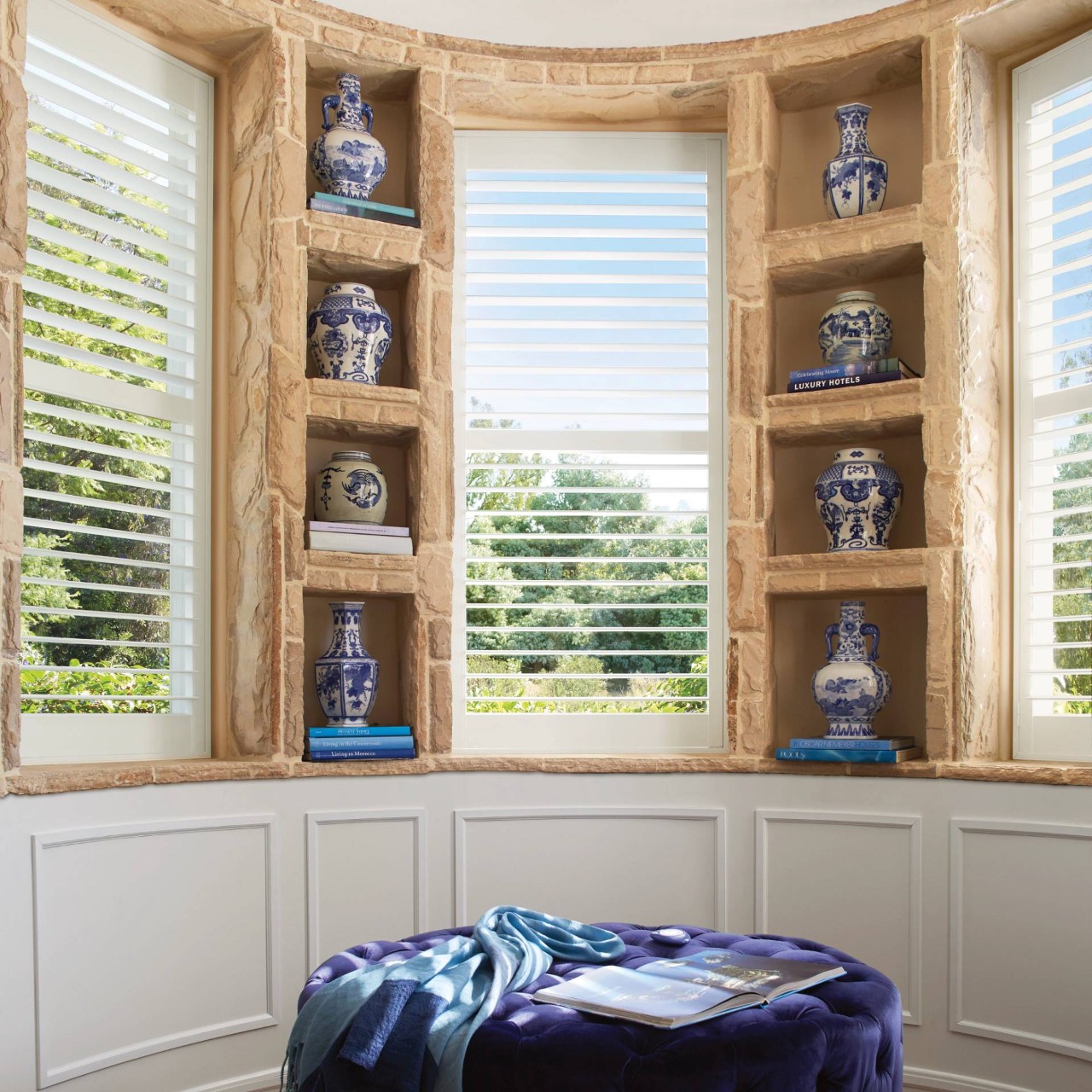 Hunter Douglas Palm Beach™ Polysatin™ Vinyl Shutters near Alpharetta, Georgia (GA)