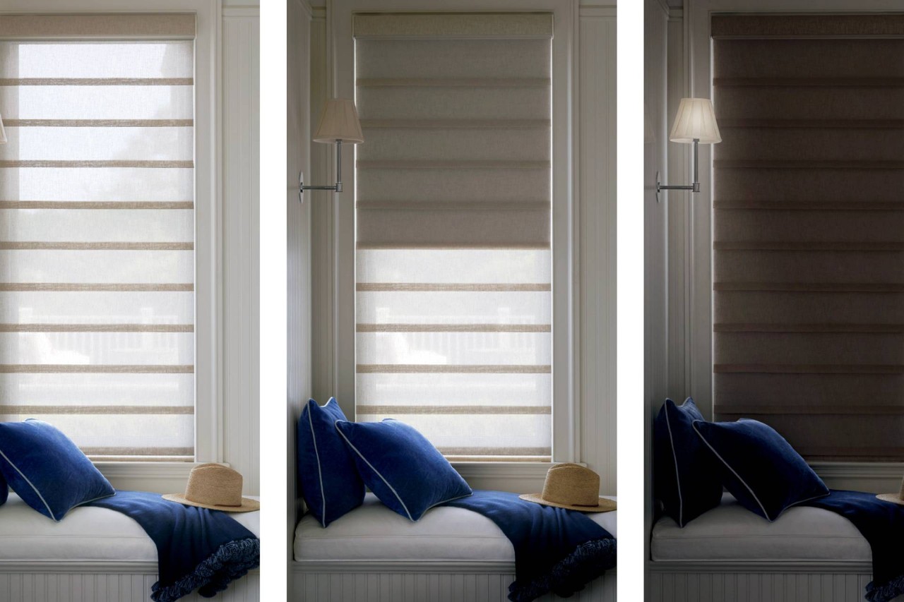Hunter Douglas Vignette® Roman Shades with Duolite® near Alpharetta, Georgia (GA)